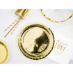 Picture of ROUND PAPER PLATES GOLD 23CM